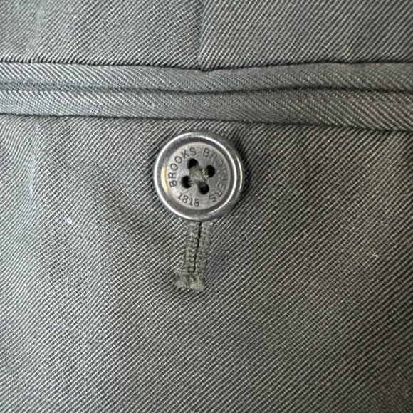 Brooks Brothers Regent Dress Pants‎ Men's 36x30 Dark Navy 100% Wool Career Wear - Picture 6 of 11